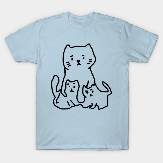 Doodle cat mom T-Shirt by NomiCrafts